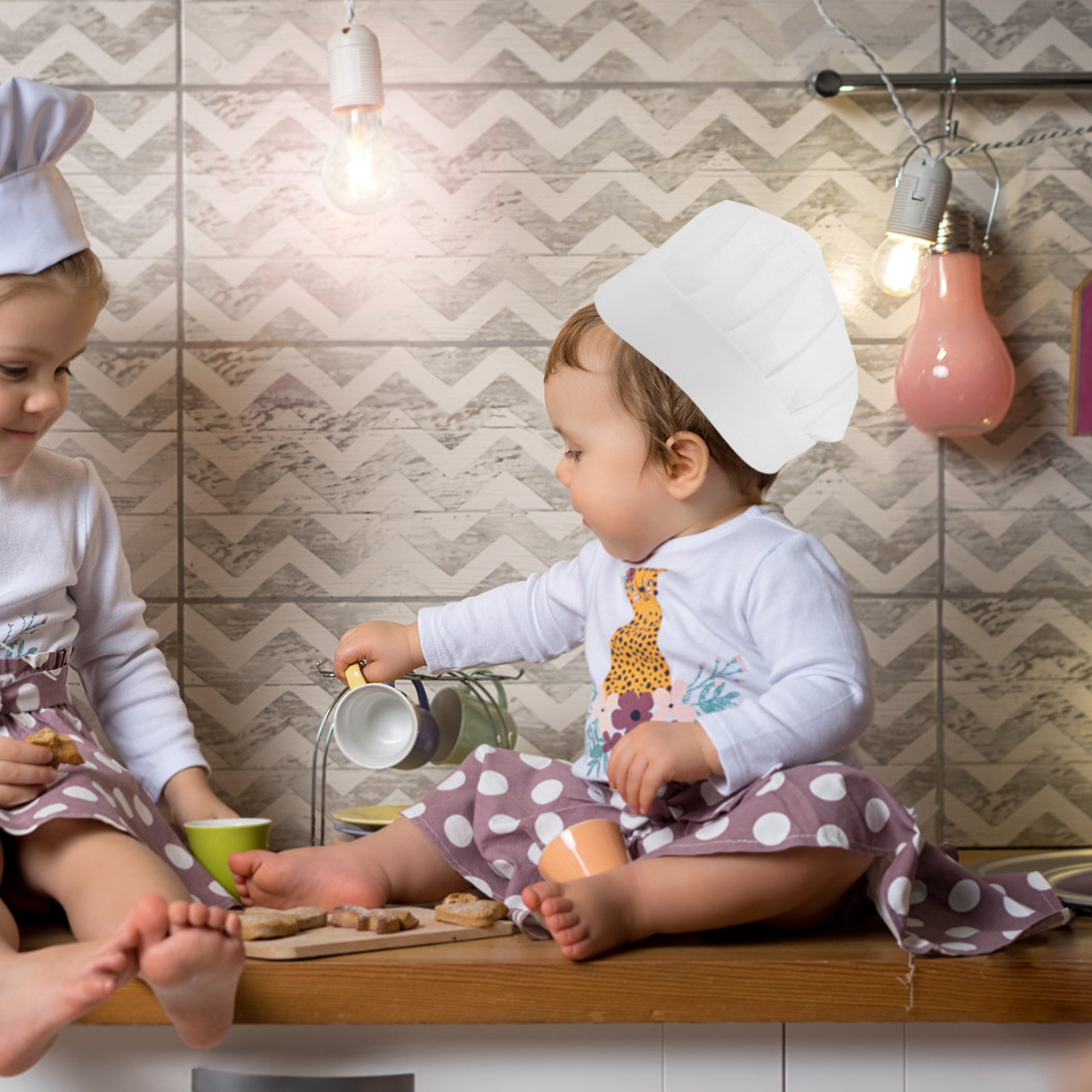 Kitchen For Baking - 15 Pezzi Cappelli da Chef Monouso