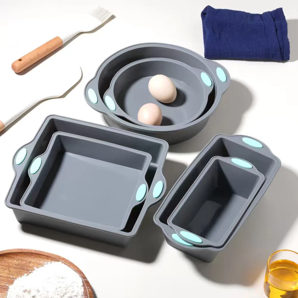 Kitchen Baking Dishes - Stampo per torta in silicone grigio