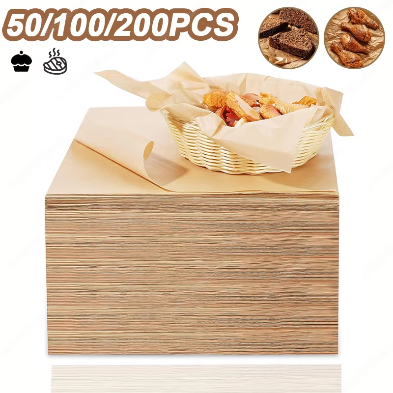 Kitchen Baking Oven - 50/100/200PCS Carta da forno Pergamena Teglia