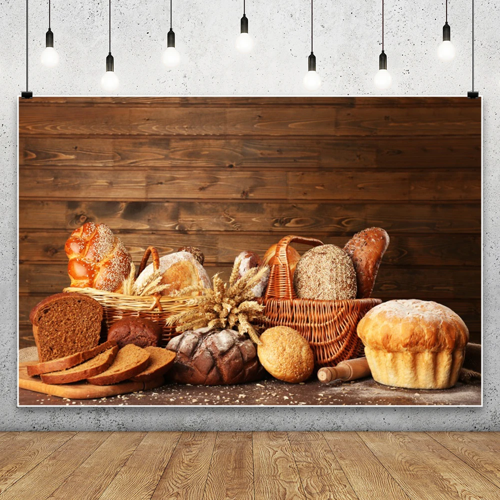 Kitchen Baking Photoshoot - Tavole di legno Sfondo Cottura del