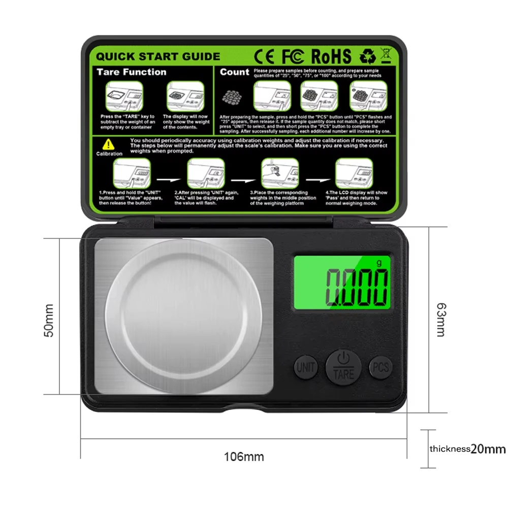 Kitchen Scale Precise - Mini Bilancia Digitale di Precisione per