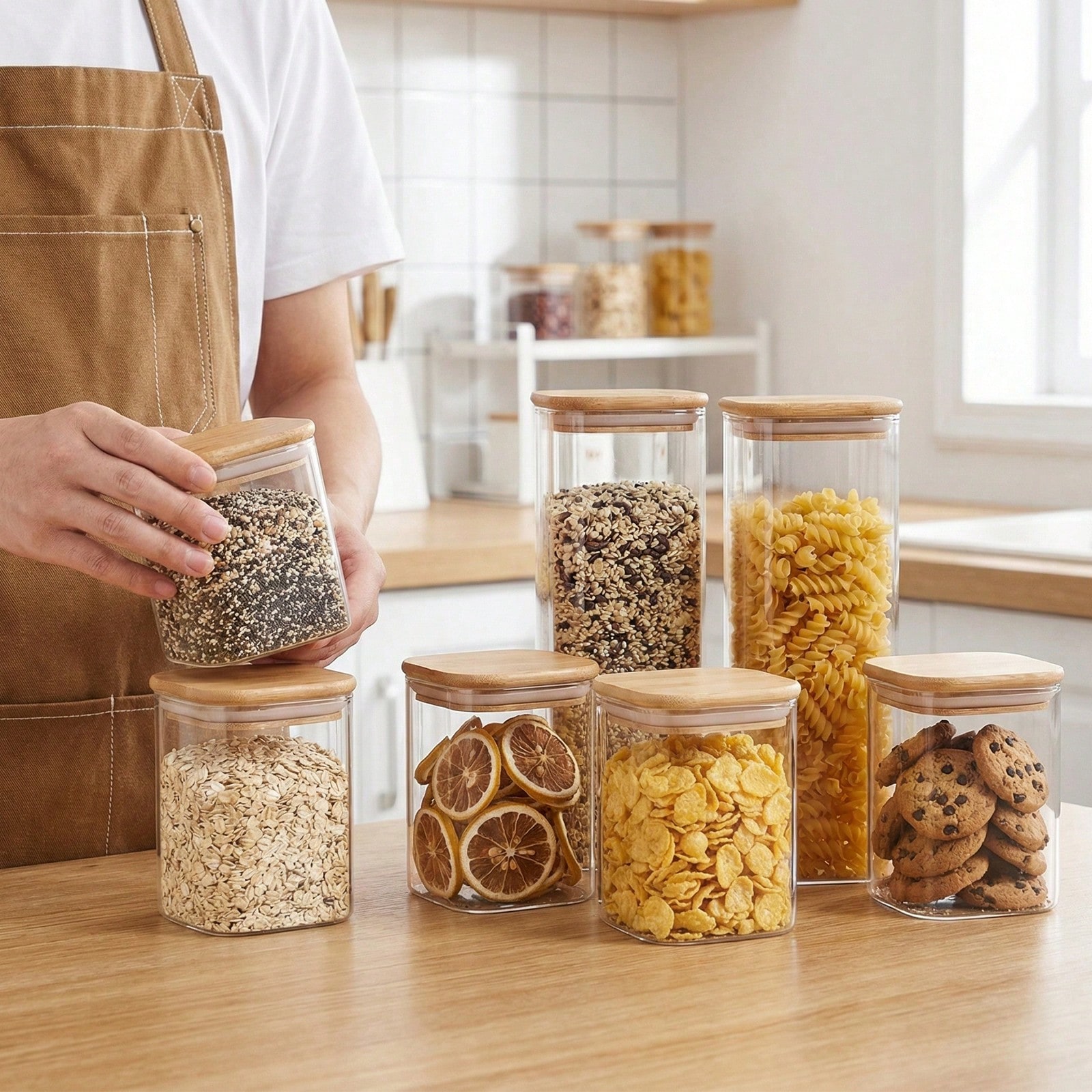 6/12 contenitori in vetro per  - Kitchen Baking Containers recensione e prezzo
