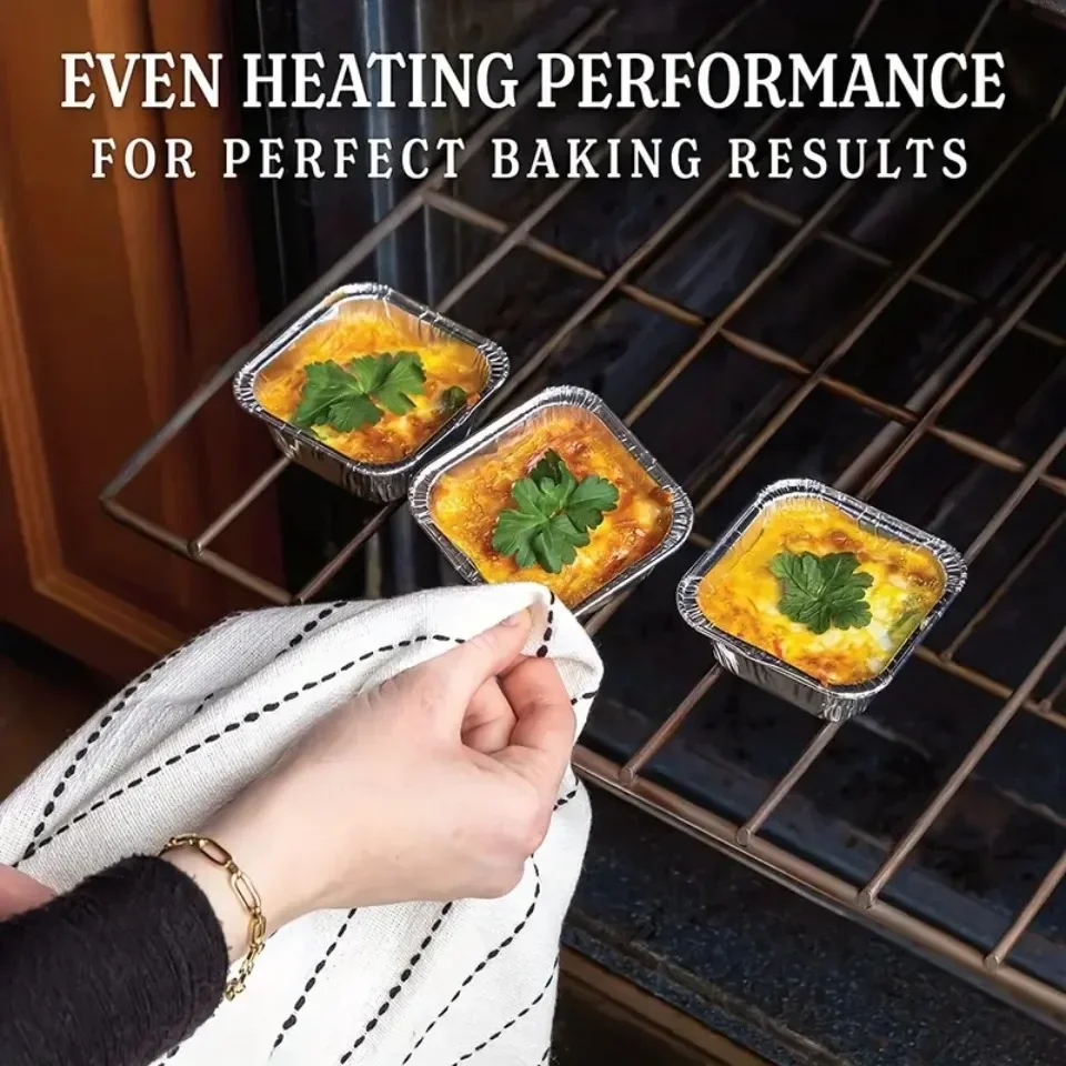 50/100PCS Vassoi monouso in al - Kitchen Baking Containers recensione e prezzo