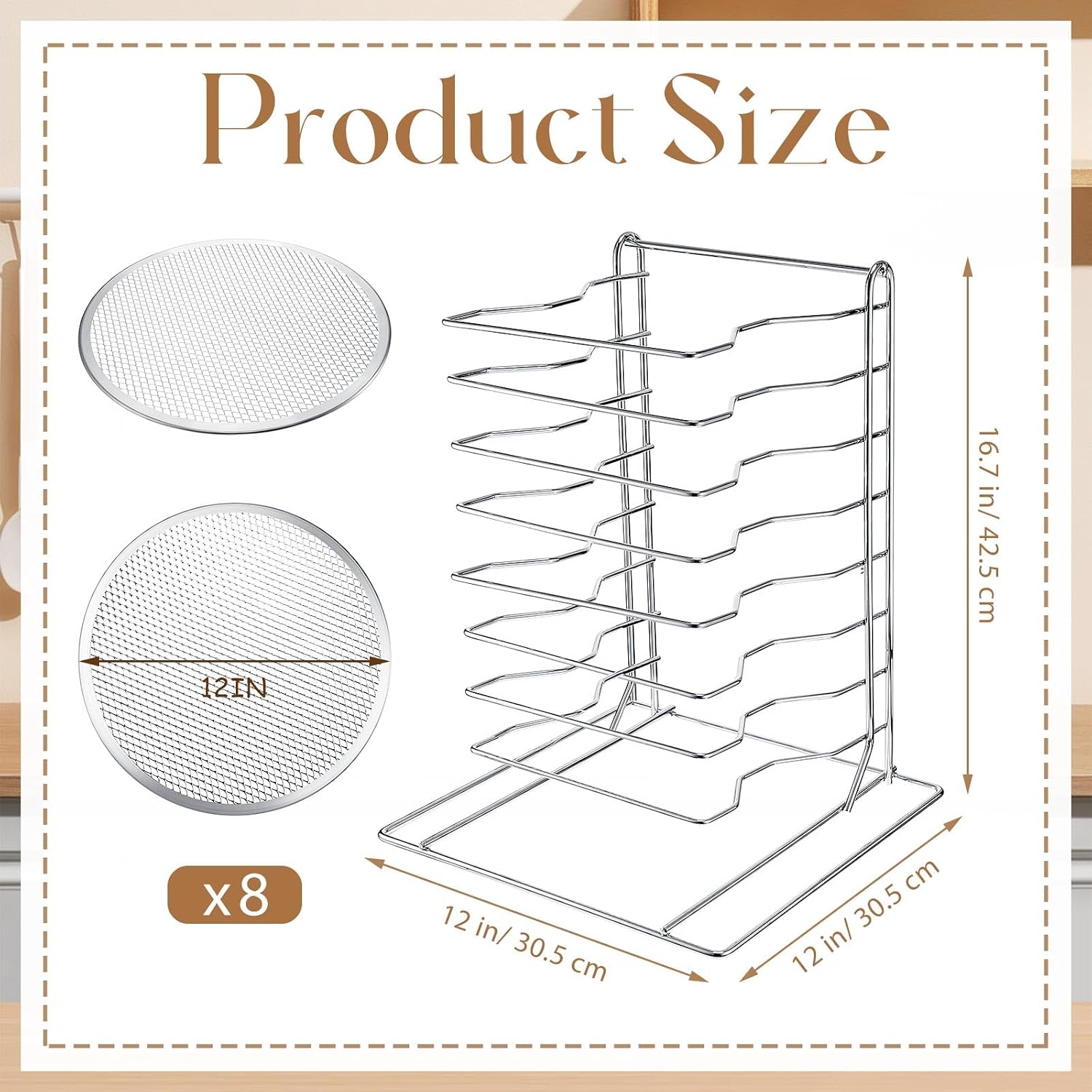 Supporto per pizza a 8 livelli - Baking Kitchen Set recensione e prezzo