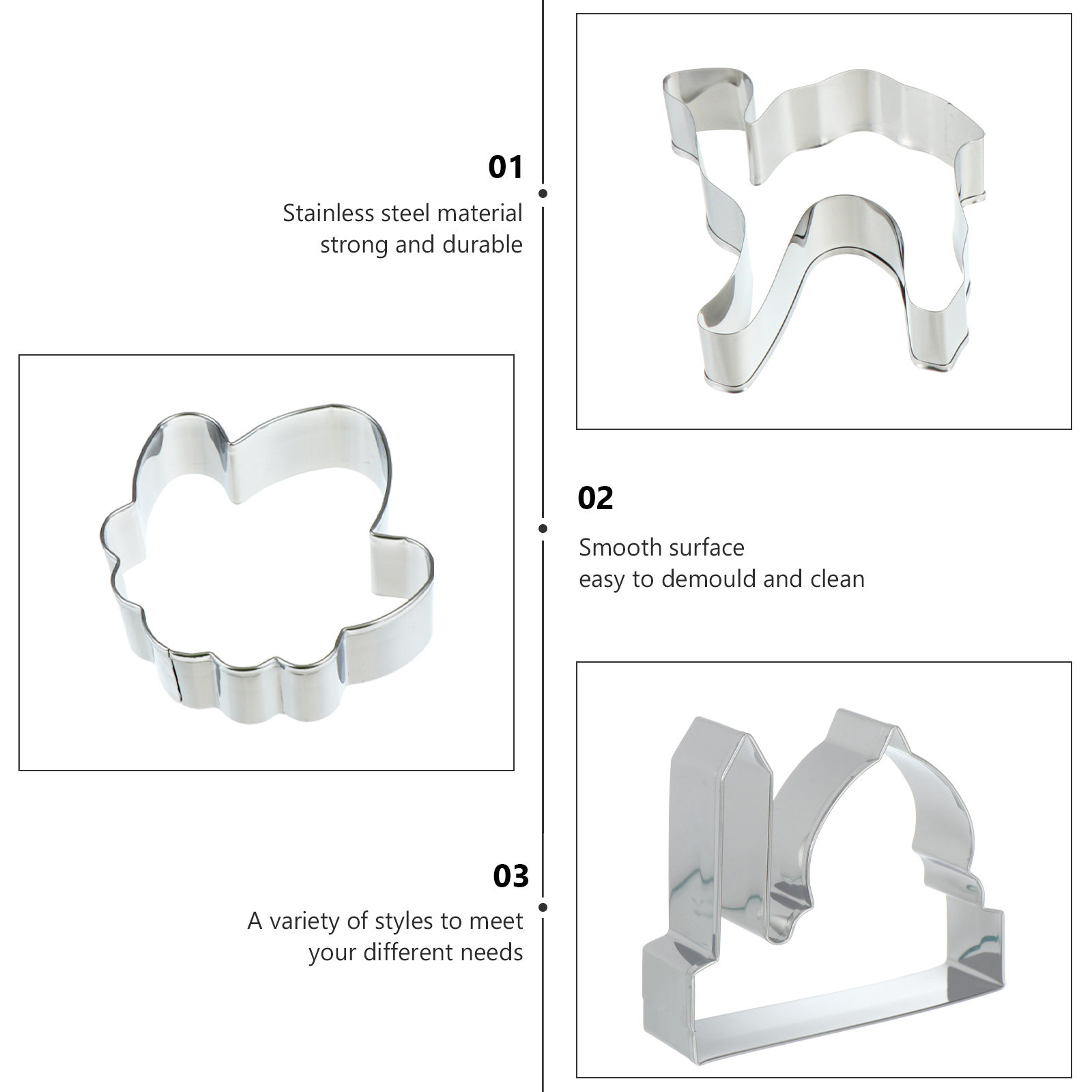 Set di 5 stampini per biscotti - Cookie Cutter Set recensione e prezzo