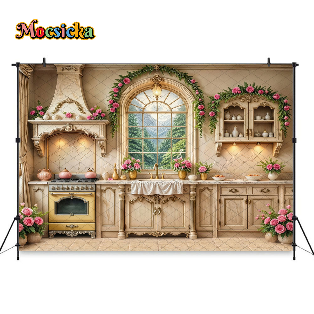 Sfondo fotografico Mocsicka, c - Kitchen Baking Photoshoot recensione e prezzo