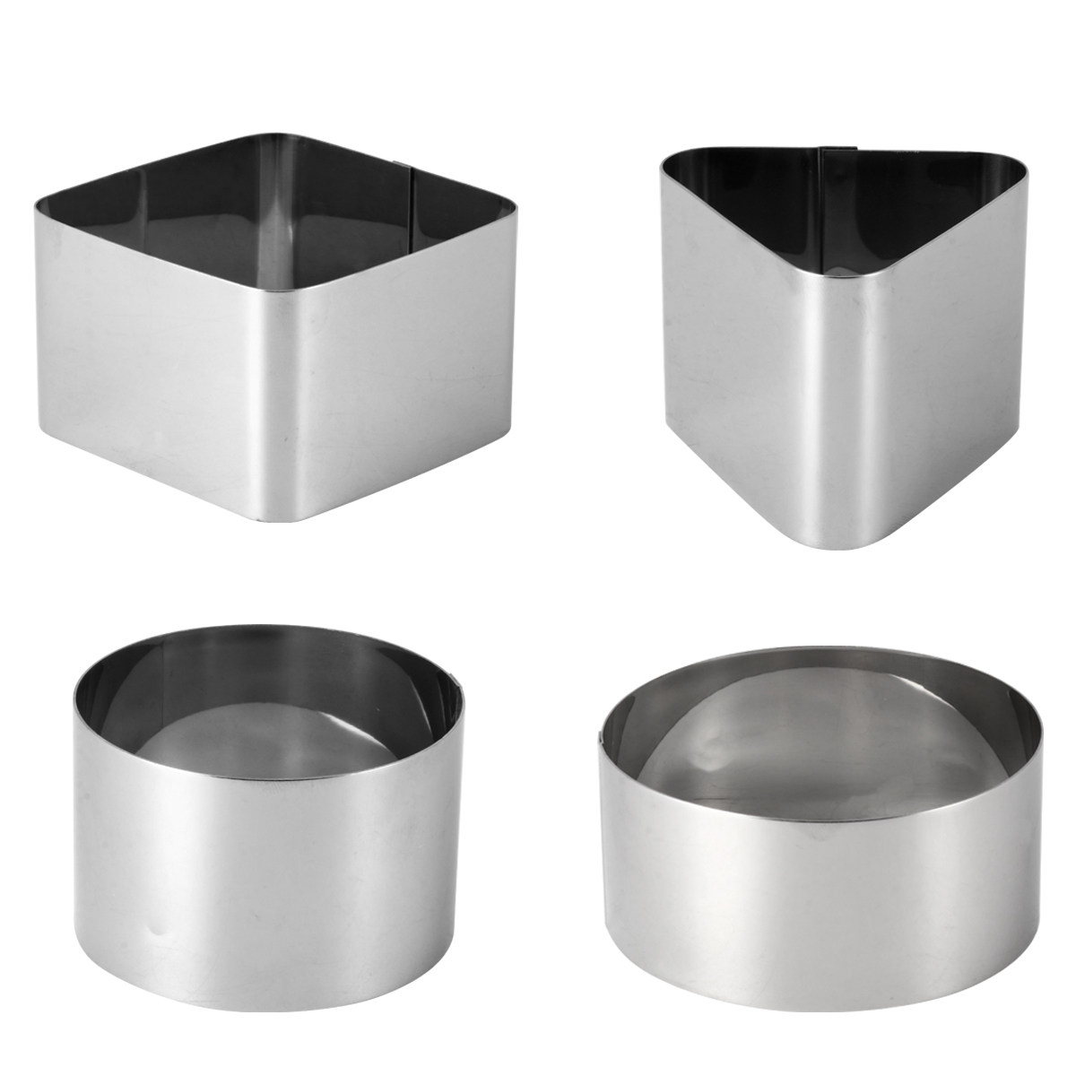4 stampi ad anello in acciaio  - Kitchen Baking Cake recensione e prezzo