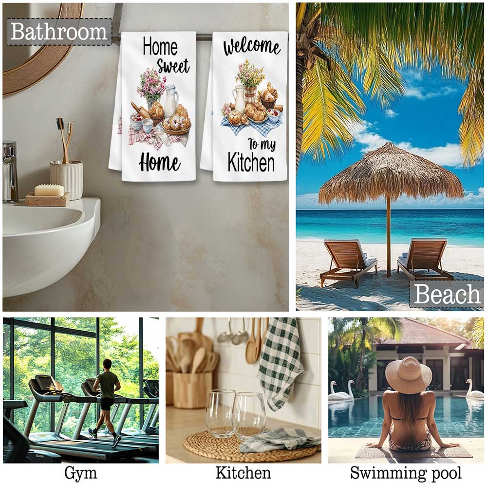 Set da 2 tovaglioli da cucina  - Kitchen Baking Quotes recensione e prezzo