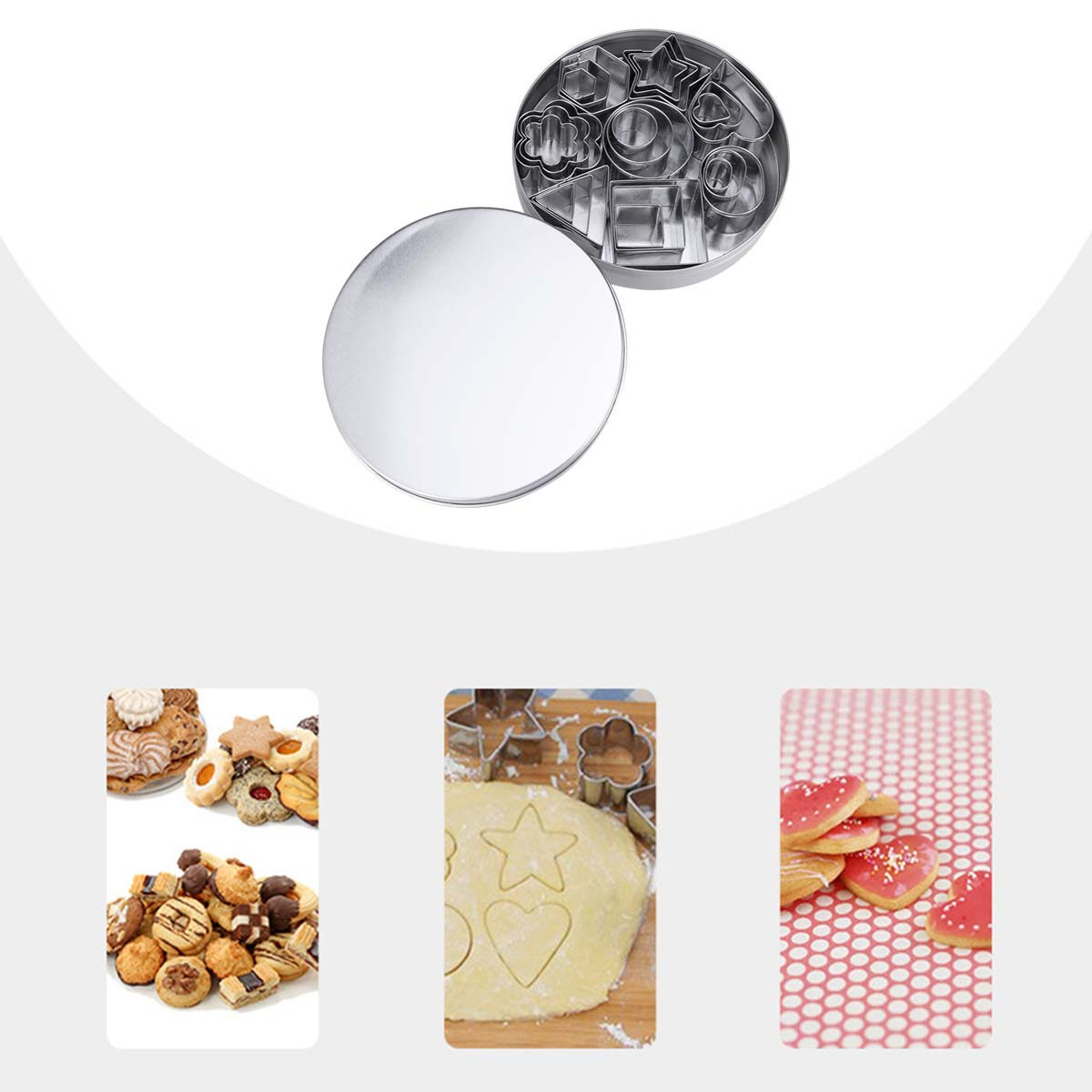 Set di tagliabiscotti in accia - Baking Kitchen Set recensione e prezzo
