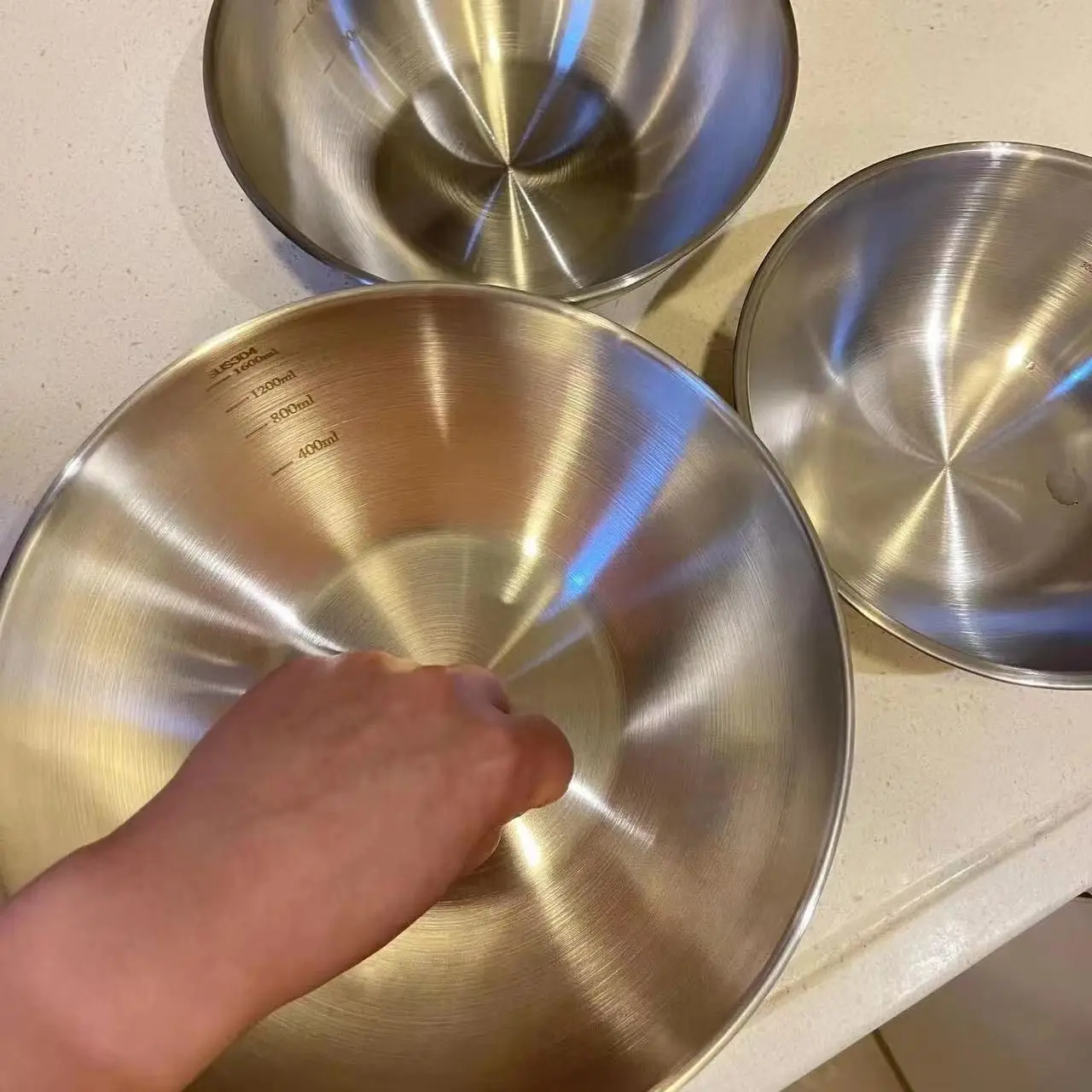 Set di 3 Ciotole in Acciaio In - Baking Kitchen Set recensione e prezzo